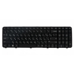 Клавиатура для ноутбука HP  DV6-6000 ( Большой Enter ) RU черная с черной рамкой