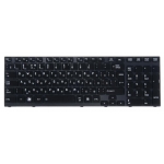 Клавиатура для ноутбука Toshiba A660 A665  С рамкой  (RU) гл. черная с подсветкой
